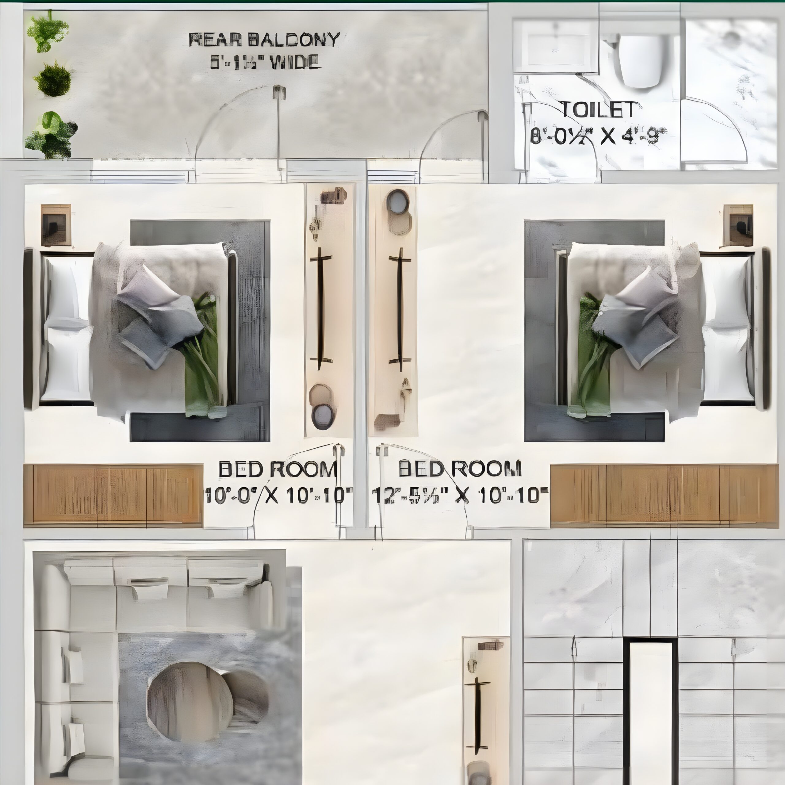 Floor Plan: Type A – 3 BHK